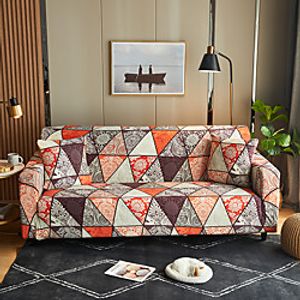 Monica Couch Cover 1 Piece Furniture Protector Fit For 14 Seater Couch Soft Stretch Slipcover Spandex Jacquard Fabric Easy to Install(1 Free Cushion Cover) miniinthebox