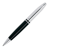 Cross Calais Chrome/Black Ball Pen (CRAT0112-2)