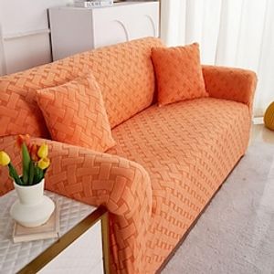 Sofa Cover Stretch Slipcovers Soft Durable Couch Cover 1 Piece Spandex Jacquard Washable Furniture Protector fit Armchair Seat/Loveseat/Sofa/XL Sofa/L Shape Sofa miniinthebox