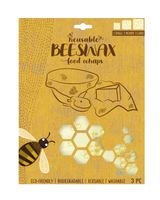 Evriholder Reusable Beeswax Food Wraps 3 Piece Pack Evriholder Reusable Beeswax Food Wraps 3 Piece Pack