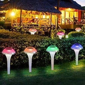 36pcs Solar Lawn Light Outdoor Waterproof Mushroom Lights RGB Changing Color Garden Lawn Walkway Decoration Solar Landscape Lights Lightinthebox