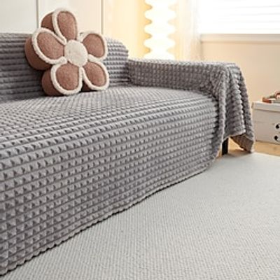 Sofa cushion sofa cover multi-functional four-season universal full cover cloth one-piece sofa towel Plush sofa cover Lightinthebox Sofa cushion sofa cover multi-functional four-season universal full cover cloth one-piece sofa towel Plush sofa cover Lightinthebox