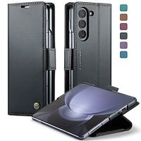 Case Holder Wallet Flip Magnetic Case Leather Case with Card Slots for Samsung Galaxy Z Fold 5 5G for Z Fold 5 7.6 2023 - Black Lightinthebox - thumbnail