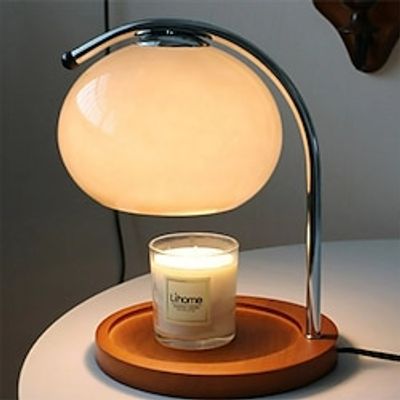 Candle Warmer Lamp Mushroom Bedside Table Lamp Modern Minimalist Bedside Table Lamp Bedroom Living Room Study Bedside Lamp Decorative Small Table Lamp Bedside Lamp 110-240V Lightinthebox