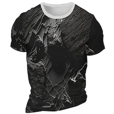 Graphic Abstract Daily Designer Retro Vintage Men's 3D Print T shirt Tee Sports Outdoor Holiday Going out T shirt Black Blue Red  White Short Sleeve Crew Neck Shirt Spring  Summer Clothing Apparel Lightinthebox