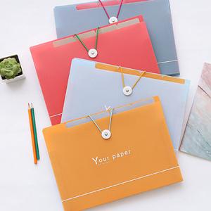 Multi-layer Clasp Stationery File Folder