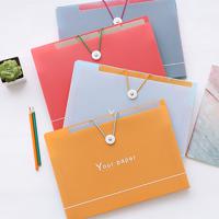 Multi-layer Clasp Stationery File Folder - thumbnail