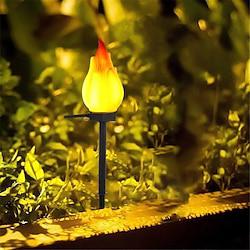 Solar Outdoor Flame Lamp Waterproof Solar Outdoor Torch Lights LED Flame Torches for Outside Garden Yard Pathway Patio Camping Landscape Decorations Lightinthebox