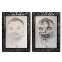 Halloween Lenticular 3D Changing Face Horror Portrait Haunted Spooky Decorations