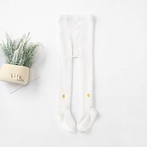 Kids Girls' Socks White Gray Pink Solid Colored Patchwork Fall Spring Cute Daily Wear 1-12 Years Lightinthebox