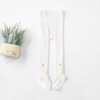 Kids Girls' Socks White Gray Pink Solid Colored Patchwork Fall Spring Cute Daily Wear 1-12 Years Lightinthebox - thumbnail