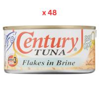 Century Tuna Flakes In Brine, 180G Pack Of 48 (UAE Delivery Only)