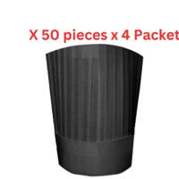 Hotpack Non Woven Chef Hat 11 Inch Black 50 Pieces - NWCHEFHAT11B