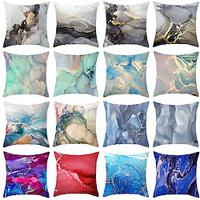 Marble Pattern Decorative Toss Pillows Cover 1PC Soft Square Cushion Case Pillowcase for Bedroom Livingroom Sofa Couch Chair Lightinthebox