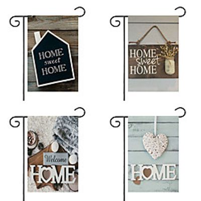 Welcome Home Garden Flag Double Sided Outdoor Holidays Yard Flag Holidays Vertical Flags miniinthebox