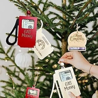 Funny Gas (Shopping) Money Holder Ornament Christmas Tree Pendant 1PC 10CM Car Pendant Home Tree Decoration Christmas Tree Ornament Home Decor 1pc miniinthebox