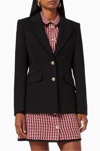 Fitted Suit Jacket in Recycled Polyester