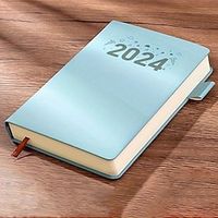 New Year Planner's Notebook, A4 Size 360 Pages, 2024 Notepad, School Supplies, Soft Cover Diary Lightinthebox - thumbnail