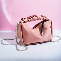 Women's Tote Crossbody Bag Shoulder Bag Baguette Bag Polyester Party Valentine's Day Daily Zipper Chain Lightweight Multi Carry Solid Color Black Pink Lightinthebox