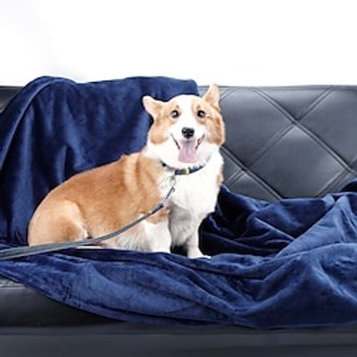 Waterproof Blanket and Throws Bed Cover Pet Blanket Fleece Blanket for Adults, Dogs, Cats or Any Pets, Soft Plush Reversible Throw Furniture Protector for Bed Couch Sofa Lightinthebox
