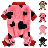 XS Dog Pajamas Pet Clothes for Small Dogs Girl Boy Super Soft Small Dog Jumpsuits Pjs Winter Dog Sweater Onesie Plush Puppy Pajamas 4 Legged Clothing Outfits for Chihuahua Yorkie Apparel Lightinthebox - thumbnail