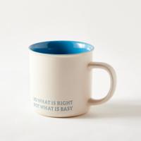 Boston Warehouse Text Embossed Stoneware Mug - 530 ml