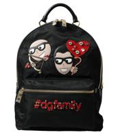 Dolce Gabbana Black #DGFAMILY Embellished Backpack VULCANO Bag (BAG1154)