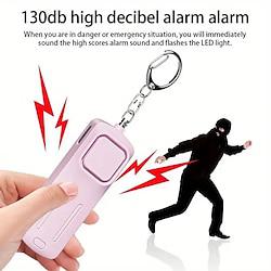 Self Defense Alarm 130dB Anti-wolf Women Security Protect AlertPersonal Safety Keychain Scream Loud Emergency Alarm Lightinthebox