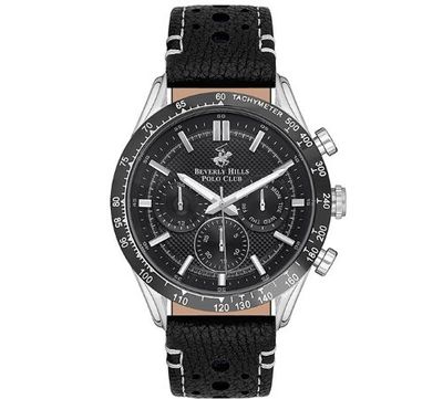 Beverly Hills Polo Club Men's Multi Function Black Dial Watch - BP3317X.651