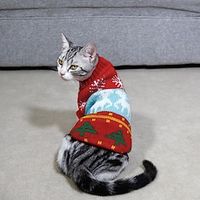 Dog Cat Sweater Pet Christmas Sweater Knitted High Collar Pet Clothing Sweater Dog Dog Sweater Lightinthebox
