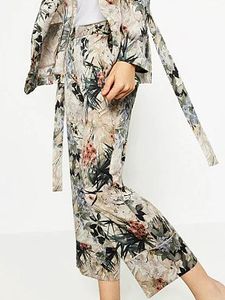 Fashion all-match printed casual trousers