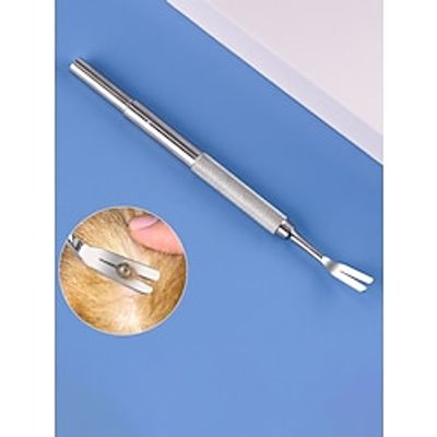 Dog Cat Health Care Stainless steel Dog Clean Supply Portable Washable Adjustable Flexible Pet Grooming Supplies Silver 1 Piece Lightinthebox