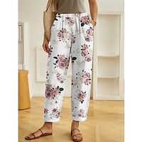 Women's Pants Trousers Long Side Pockets Active Fashion Street Vacation Pink Blue S M Spring   Fall Lightinthebox - thumbnail