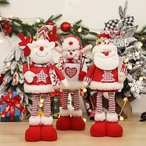 Stocking Stuffers for Kids Christmas Decorations, Cartoon Knitting, Telescopic Doll Decorations, Elderly Standing Posture, Dolls, Window Decorations, Props Lightinthebox
