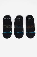 Unisex 3 Pairs Prime Tab Athletic Socks  Black - thumbnail