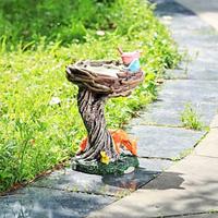 Outdoor Courtyard Animal Fox Resin Bird Feeder, Garden Decorative Ornament for Backyards, Lawns, and Gardens Lightinthebox