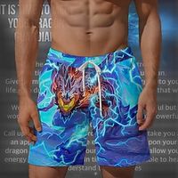 Dragon Guardian x LU | Men's Dragon Mythical Creature Dark Style Board Shorts Lightinthebox