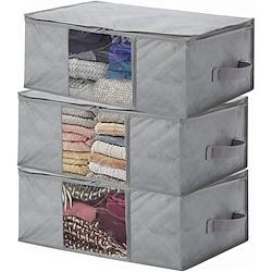 Set of 3 Non-Woven Fabric Wardrobe Storage Bags: Perfect for Organizing Clothes, Blankets, and More - Features Moisture-Proof Design, Foldable for Easy Storage Lightinthebox