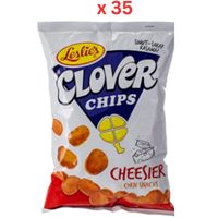 Leslies Clover Chips Barbecue - 85 Gm Pack Of 35 (UAE Delivery Only)