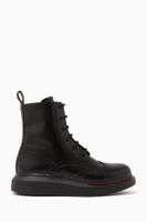 Hybrid Leather Lace-Up Boots - thumbnail