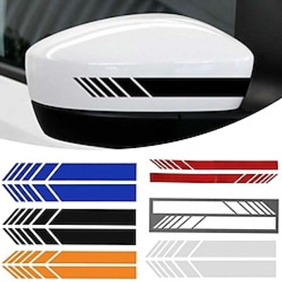 2 pair  Car Rear View Side Mirror Body Stripe Vinyl Sticker Decal DIY Graphic miniinthebox