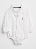 Baby Oxford Button-Up Bodysuit - thumbnail