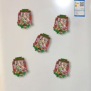 Christmas Resin Refrigerator Sticker Decoration Cartoon Three-Dimensional Kitchen Magnetic Sticker Uv Relief Printing Magnetic Refrigerator Sticker Decoration miniinthebox