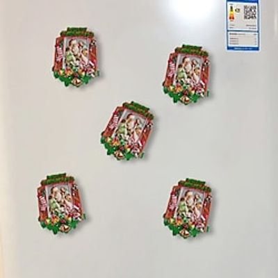 Christmas Resin Refrigerator Sticker Decoration Cartoon Three-Dimensional Kitchen Magnetic Sticker Uv Relief Printing Magnetic Refrigerator Sticker Decoration miniinthebox