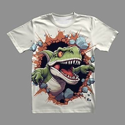 Boys 3D Dinosaur Tee Shirt Short Sleeve 3D Print Summer Active Sports Fashion Polyester Kids 3-12 Years Crew Neck Outdoor Casual Daily Regular Fit miniinthebox Boys 3D Dinosaur Tee Shirt Short Sleeve 3D Print Summer Active Sports Fashion Polyester Kids 3-12 Years Crew Neck Outdoor Casual Daily Regular Fit miniinthebox