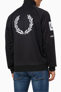 Bold Branding Track Jacket in Polyester Interlock