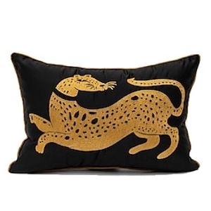 Embroidered Leopard Pillow Cover Sofa Cushion Pillowcase Model Room Hotel Living Room Waist Pillow Back Cover Lightinthebox