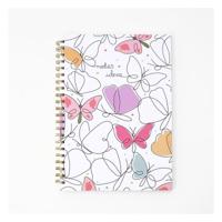 Belly Button Designs Butterfly A4 Spiral Notebook - thumbnail