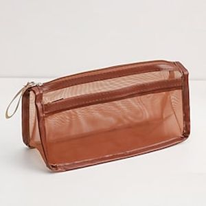 PencilCasePenPouchMarkerBag Slim Transparent Lightweight Gauze for School Office Business miniinthebox