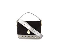Womens Milano Small Shoulder Bag Black/Gun Metal Womens Milano Small Shoulder Bag Black/Gun Metal